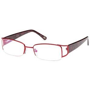 CAPRI FX102 CLEAR BURGUNDY EYEGLASSES SUNGLASSES FRAMES 53-19